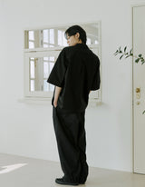 ユニセックスフォールディングシャツ / unisex folding shirts black