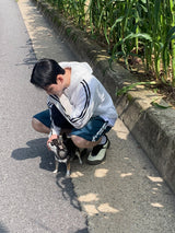 トラックメッシュフードジップアップ
