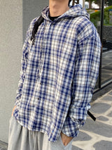 Avant-check hooded shirt  3C