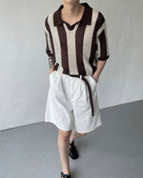 OA クロッフルカラーニットウェア / OA Croffle Collar Knitwear (4 colors)