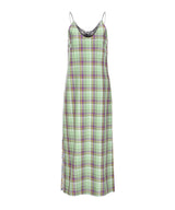 ミントチェック&フラワードレス / mint check & flower dress (4506536804470)