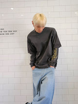 VENTIQUE Pigment Layered Flame Long Sleeve 2color