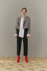 Gold button pants