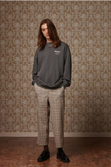 Pigment washed crewneck - Charcol (4622122123382)