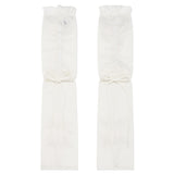 RIBBON SUMMER LEG WARMER [WHITE]