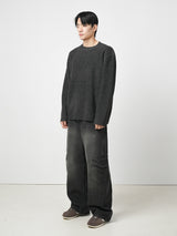 Slash cargo denim pants 2color