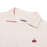 チェリーオープンカラースウェットシャツ / CHERRY OPEN COLLAR SWEATSHIRT [SALMON]