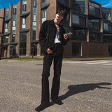 サークルブーツカットズボン/Circle bootcut trousers