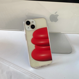 3Dペイントオブジェレッド携帯ケース