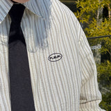 Pleddy Stripe Blouson Shirt (3color)