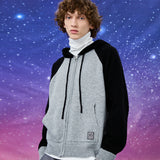 ラグランフードニットジップアップ / Raglan hood knit zipup
