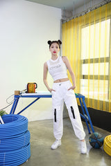 メッシュスリーブレストップ/TOP(6518) mesh sleeveless top