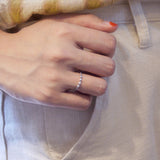 菊シルバーリング/[CCNMADE] 菊 Silver Ring (Light Rainbow)