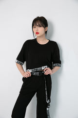 ウルトラバンドクロップTシャツ/TOP(8651) Ultra Band Crop Tee