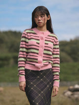 Stripe Mohiar Cardigan