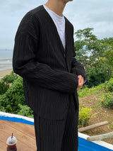 #N-Ritz Loosefit Pleats Cardigan (3color)