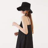 CUT OFF BUCKET HAT (BLACK) (6579683950710)