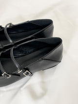 Lady stiletto two strap loafer 