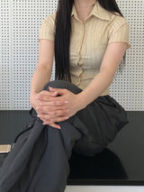 Bumpy half shirt 