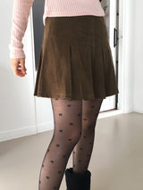 Belan golden pleated mini skirt