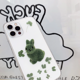 フォアリーフラビットフォーンケース / Four Leaf Clover Rabbit Phone Case
