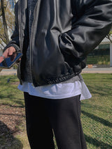 Mr Winter Leather Jacket (2color) (6624077611126)