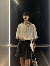 ショートベーシックハーフスラックス (2 color)