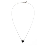クリスタルハートネックレス (Black)