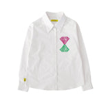 ソルト&ライトロゴエンブロイダリーシャツ/SALT & LIGHT LOGO EMBROIDERY SHIRT _ WHITE