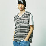 ハバナビーチニットベスト / havana beach knit vest grey