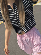 Adeline stripe zip up 