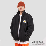 フラワーフリース / Flower Fleece Jacket Black (4600433868918)