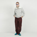 FLEECE COLLAR HALF ZIP CREW_grey (6640102539382)