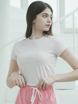 オーガニッククロップTシャツ / T1007 ORGANIC CROP T-SHIRT_LAVENDER