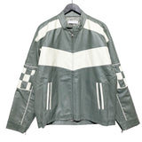 (UNISEX)モーターチェッカーオーバーライダージャケット