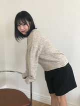 Capullo boucle half pants