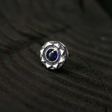 サンライトS1ジェムストーンシルバースタッズイヤリング / Sunlight-S1 Gemstone silver stud earring (4593355817078)