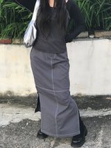 Nuer boat-neck T 