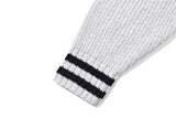 ヘビーゲージニットジップアップ/HEAVY GAUGE KNIT ZIP UP_LIGHT GREY