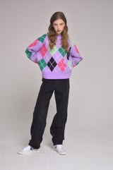 argyle knit (ivory)(Copy) (6628349902966)