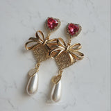 リボンパーティーピアス / Ribbon Party Piercing - Rosepink