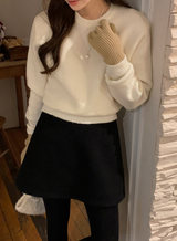 HR Wool Boucle Mini Skirt (2color)