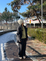 Zelda double pea coat