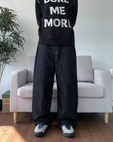 Non-fade Raw Denim Pants