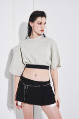 COSY BANDING CROPPED T-SHIRT (6690639085686)