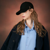 Rose gold stud over fit ball cap