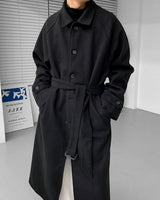 ウールベルトマックコート/SI wool belted mac coat (3 colors)
