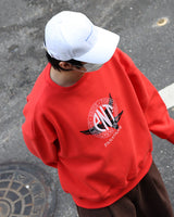 オーバーフィットロゴスウェット/Overfit Panatique Logo Sweatshirt_ORANGE