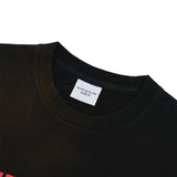 フロントフルロゴスプレーウォッシングロングスリーブTシャツ