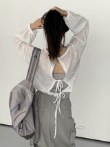 カマン配色ジッパースポーティバックパック/Kaman Contrast Zipper Sporty Backpack